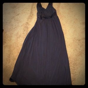 David's Bridal maxi dress with matching jacket